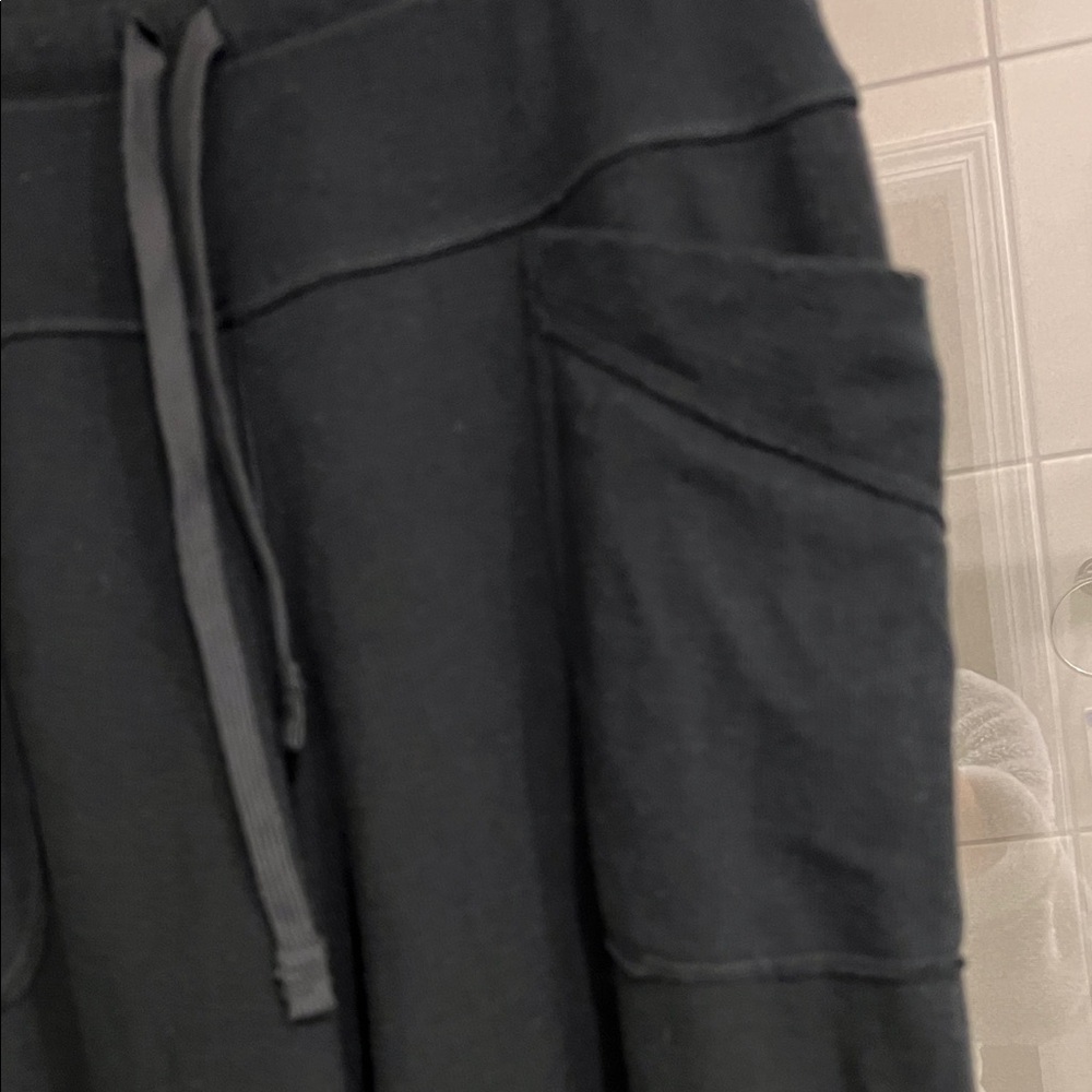 Free People Black Wide Leg Pants - Picture 2 of 7